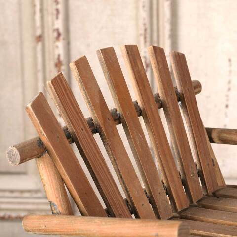 #54387 Miniature Wooden Rocking Chair Bench image 5