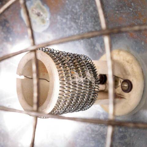 #54431 Antique Art Deco Sterling Electric Heater image 6