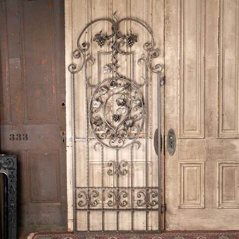 #54678 34x80 Wrought Iron Wine Cellar Gate Door image 5