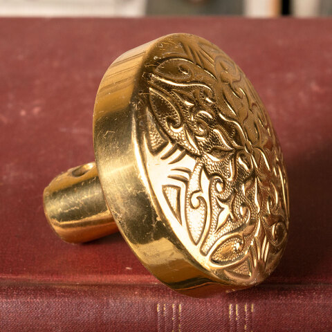 #6895 Antique Lockwood Single Bronze Doorknob image 4
